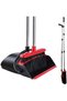 Broom and Dustpan Set, Cleaning Supplies Broom and Dustpan Set for Home,Long Stainless Steel Handle Brooms with Upright Dustpan Combo Set for Home Office Kitchen Lobby Floor Cleaning - 8