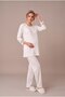 Women's Ecru Lace Robe and Maternity Pajama Set for Easy Breastfeeding - 5