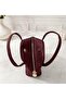 Pera Luna Saffiano Textured Leather Look Strap Hand and Shoulder Bag - 3