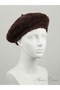 Soft Textured French Beret Winter Beret Women's Plush Painter Trend Style Hat - 4
