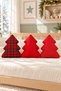 Decorative Pine Tree Shaped 3-Piece Throw Pillow Set – 35 × 35 cm – Set with Filling - 2