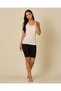 Women Cream Plain Padded V Neck Cami Top - 2