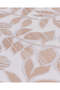 Beige 3 Piece Floral Printed Comforter Set (Twin Size) - 4