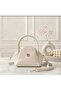 Pera Luna Saffiano Textured Leather Look Strap Hand and Shoulder Bag - 2