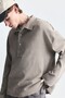 Relax Fit Polo Neck Sweatshirt - 4