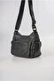Washable Leather Cross Shoulder Bag Multi-Compartment Soft Textured Stylish Daily Bag Black 18172 - 5
