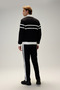 Half Zipper Men's Sweatshirt 5Wm1619-Bk - 5
