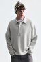 Relax Fit Polo Neck Sweatshirt