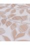 Beige 4 Piece Floral Printed Comforter Set (King Size) - 4