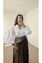 Balloon Sleeve Shirt - 24135 - White - 3