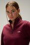 Half Zipper Women's Sweatshirt 6Wf1027-Brd - 2