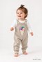 Baby Girl Knitted Ice Cream Detailed Salopet Jumpsuit Long Sleeve Set of 2 3 6 9 12 Months - 3