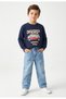 Dmb Boy's Printed Sweatshirt 4-9 Years Indigo - 3