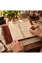 A5 Vintage PU Leather Journal, 6-Ring Loose Leaf Notebook with Pendant - 2