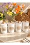 4-Pack 900ml Acrylic (Plastic) Vacuum Jar with Wooden Handle for Turkish Coffee-Granulated Coffee-Coffee Beans White Storage Container - 2