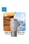 Temp Guard Vacuum Insulated Travel Mug – 180°Rotating Handle Tumbler, 24H Cold & 12H Hot, 950ml - Beige - 5