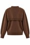 Dark Cinnamon Shawl Detailed Knitwear Sweater - 2Y251180 - 2