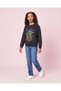 Senior Girls Charcoal Floral Graphic Sweatshirt - 2