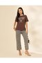 Women Brown Printed T-Shirt - 2