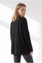 Women's Black V-Neck Glittery Viscose Knitwear Sweater Kzk-19001190 - 5
