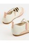 Girls Pink And Cream Material Block Sneakerina - 4