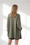 Women's Khaki Buttoned Casual Knitwear Cardigan Hrk-19000516 - 4