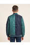 Senior Boys Navy Colour Block Bomber Jacket - 4