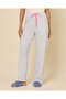 Women Ivory And Blue Printed Pyjama Set - 4