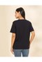 Women Black Graphic T-Shirt - 3