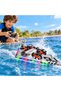 3-in-1 Remote Control Air Land & Water Aircraft Toy, RC Flying Drone with Water Surface & Ground Modes, Colorful Lights, 360° Aerial Flips & One-Key Mode Switch - 2
