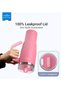 Temp Guard Vacuum Insulated Travel Mug – 180° Rotating Handle Tumbler, 24H Cold & 12H Hot Retention, 1200ml - Rose Red - 4