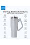 Temp Guard Vacuum Insulated Travel Mug – 180° Rotating Handle Tumbler, 24H Cold & 12H Hot, 1200ml - Antique Lilac - 7