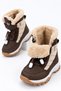 Tundy Unisex Children's Snow Boots with Fur Inside, Velcro and Laces - 3