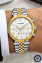 Men's Wristwatch with Calendar Steel Band Steel Case Bracelet Gift Silver-Gold Sdcms1107 - 4