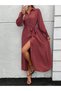 Rochie maxi, cărămiziu
