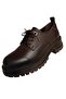 2554607K Genuine Leather Women's Masculine Shoes - 3