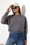 Women's 3 Thread Inner Ribbed Crew Neck Sweat 21614 - 2