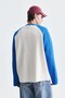 Color Blocked Textured Sweatshirt - 6