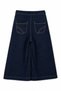 Girl's Wide-Legged Pants 4-8 Years Old Blue - 5