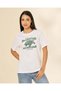 Women White Graphic T-Shirt