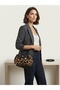 Women's Leopard Patterned Crossbody Mini Bag - 3