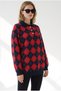 Women's Navy Blue Polo Collar Buttoned Baklava Knitwear Sweater Kzk-19001185 - 2