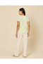 Women Green And Ivory Printed Pyjama Set - 2