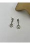 Full Zircon Stone Drop Earrings (Steel) - 2