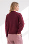 Women's Plum 3 Button Pocket Basic Knitwear Cardigan Hrk-19000514 - 6