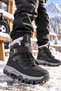 Tundy Unisex Children's Snow Boots with Fur Inside, Velcro and Laces - 4