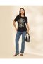Women Black Graphic T-Shirt - 5