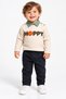 Baby Boy Happy 3-Piece Suit Stylish Combination for Holidays - 2