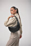 Women's Shoulder Bag Knitted Patterned Knot Handle Stylish Daily Hobo Bag Black 18315 - 2