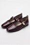 Patent Leather Mary Jane Ballet Flats Stylish Buckle Orthopedic Sole Casual Shoes - 6
